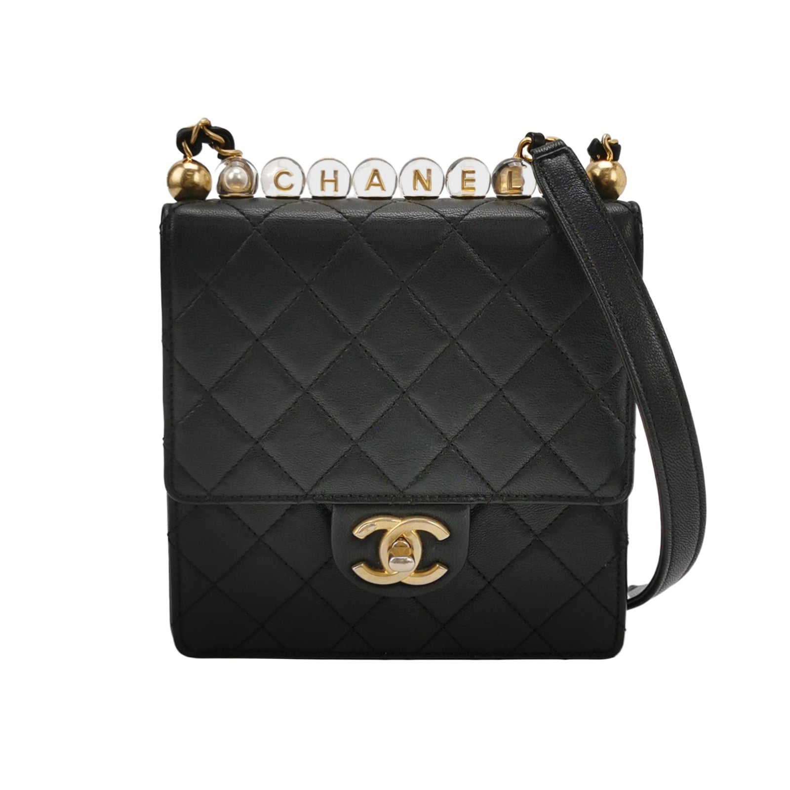 Flap Bag Lambskin quilted CC turn-lock